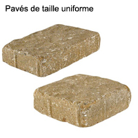 Pavés de taille uniforme