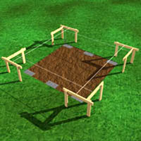 Outline the perimeter of your foundation.