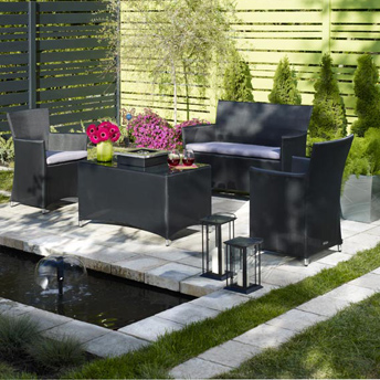A cozy outdoor room has privacy and relates to all the senses.