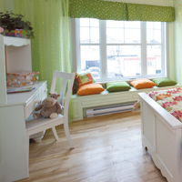 Think about creating a corner for reading and relaxation.