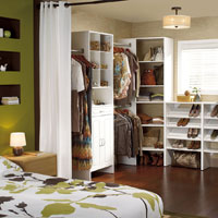 Multiple storage solutions for the master bedroom &ndash; walk-in or closet 