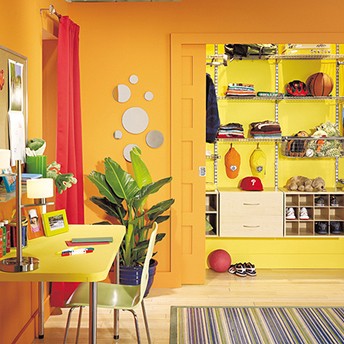 Paint can instantly turn a space from dreary to cheery