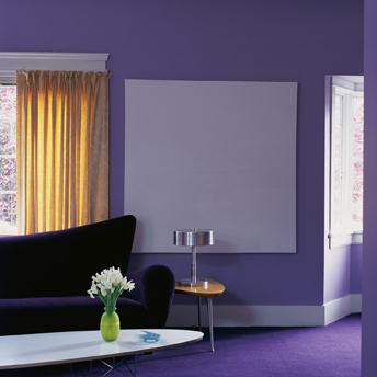 Two-tone shades of the same colour add interest without distraction