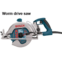Worm-drive-saw