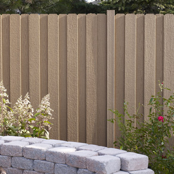 Fence panels made of composite