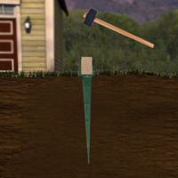 Fence post foundation with metal spikes