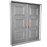 Fibreglass door