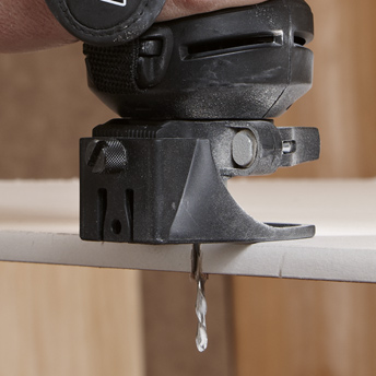 Drywall cut with a rotary saw 