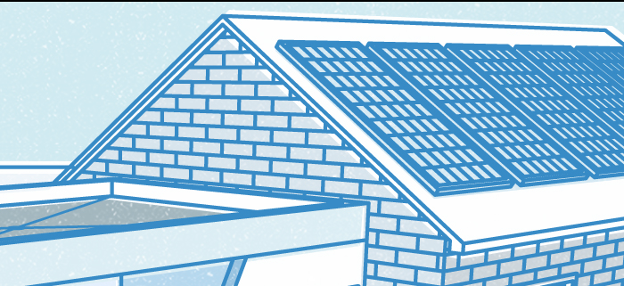 Eco-responsible sloped roof