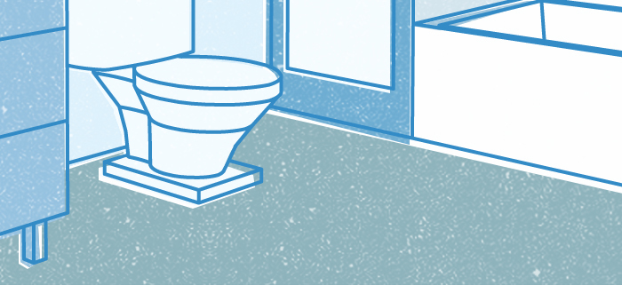 Eco-responsible Bathroom Floor Covering