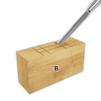 Drill the mortise with a mortise chisel