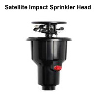 Large sprinkler heads are ideal for lawns.