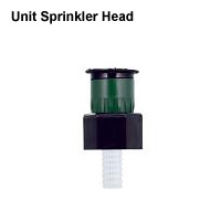 Small sprinkler head is suitable for low-lying vegetation.