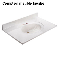 Comptoir meuble-lavabo