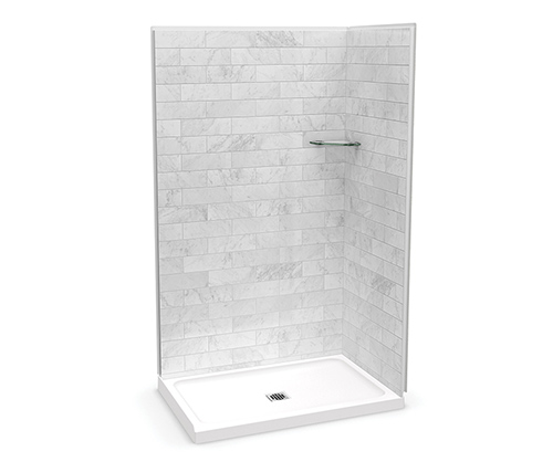 Shower Stalls And Kits Showers Rona, How To Install 12×24 Shower Wall Tile