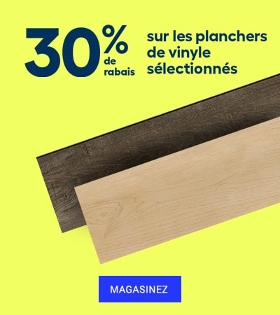 Promo plancher de vinyle