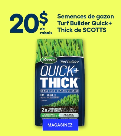 Semences à gazon Turf Builder Quick + Thick de Scotts