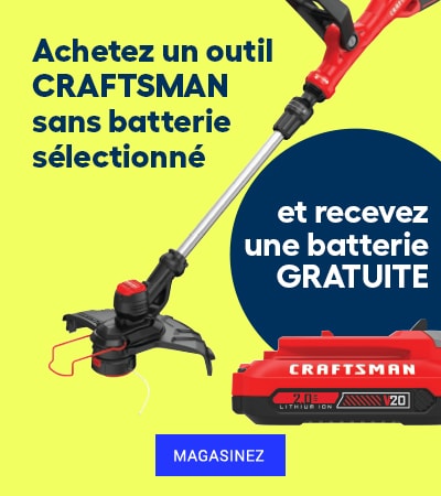 Batterie gratuite Craftsman