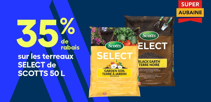 Promo terre et terreau SCOTTS