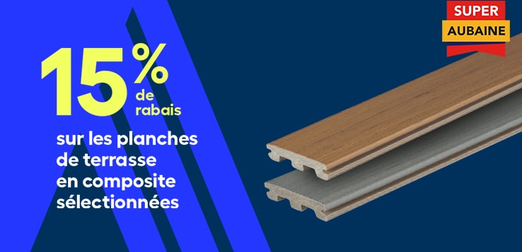 Planches de terrasse en composite