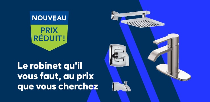 Nouveaux prix réduits robinets de salle de bain