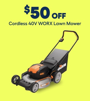 Cordless WORX lawn mower