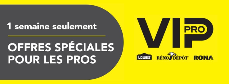 1 semaine seulement - Offres spéciales pour les pros