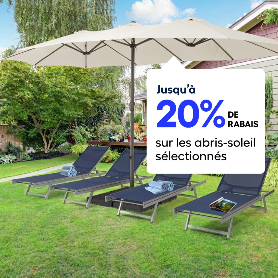 Offres sur les abris-soleil