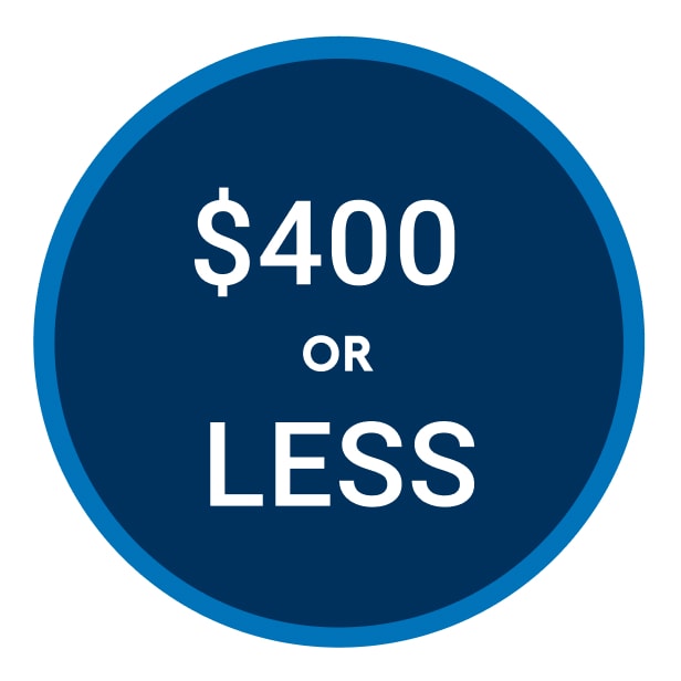 $400 or Less