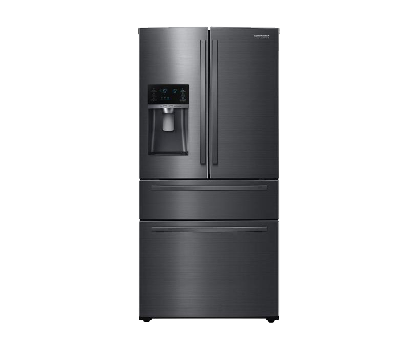 Matte black refrigerator