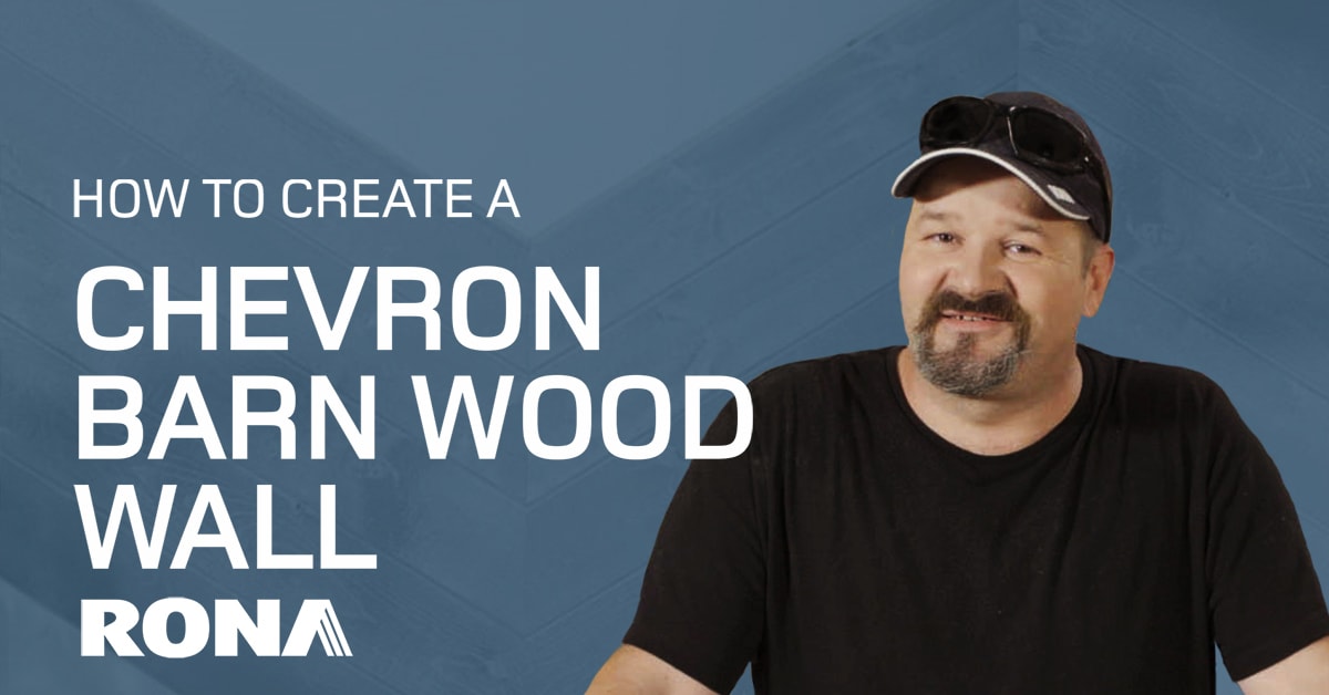 How to Create a Chevron Barn Wood Wall