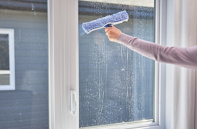 Nettoyage De Fenêtre De La Serpillière Spéciale Pour Laver La Surface De  Verre Des Fenêtres. Clips Vidéos - Vidéo du grattoir, maison: 248405025