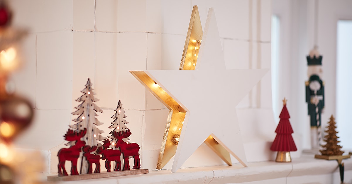 How to Make a Double Christmas Star with Lights
