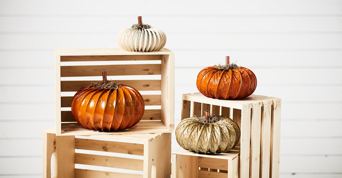 DIY flexible ducting pumpkin