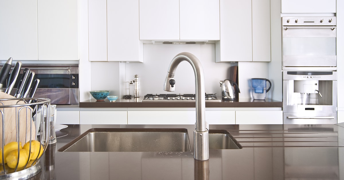 Install a kitchen faucet
