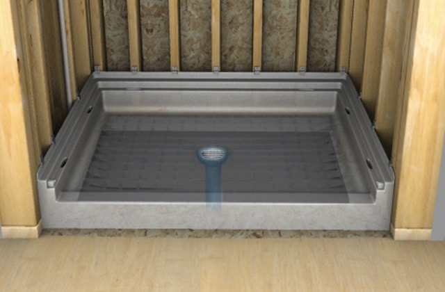 Install A New Shower With Base Wall, How To Install A Shower Base In Basement Wall