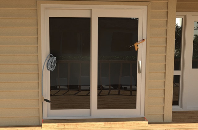 Install A Sliding Patio Door Rona - Exterior Trim Around Sliding Glass Doors
