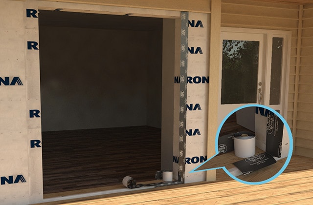 Install A Sliding Patio Door Rona, Sliding Glass Door Flashing Details