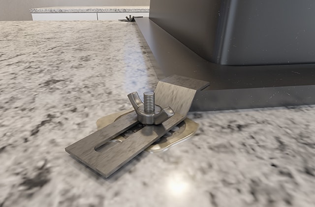 Install An Undermount Sink In A Solid, Granite Countertop Undermount Sink Clips For
