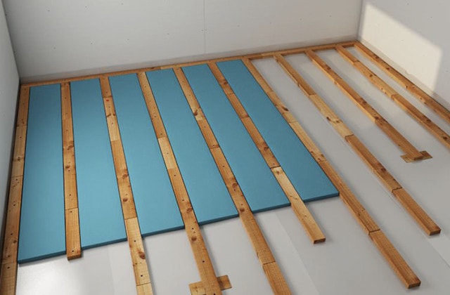 Install A Wood Suloor Over Concrete, How To Install Hardwood In A Basement