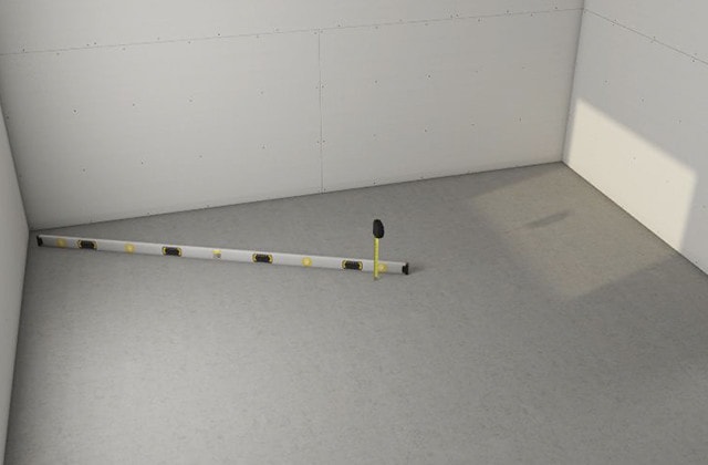 Install A Wood Suloor Over Concrete, How To Level Concrete Floor Before Installing Hardwood