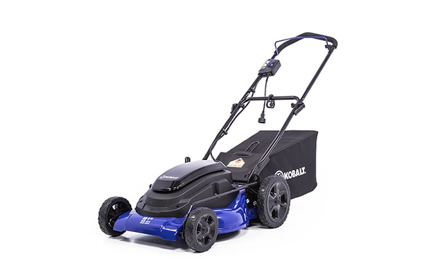 19-inch Electric Lawn Mower YF1518-3N1, 19-inch Metal Decking, 1-3 inch 7  Positions Central Cutting Height, 12 Rear Wheel, 14 Gal Grass Bag