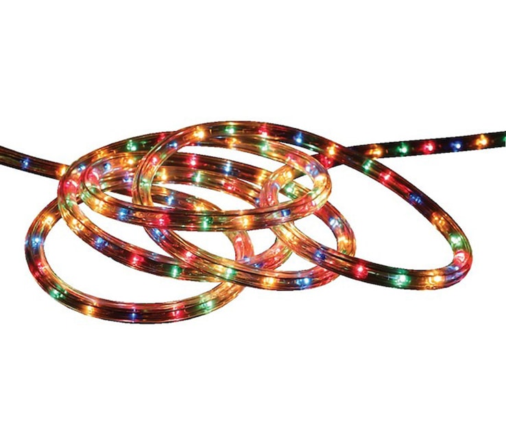 Multicoloured rope light