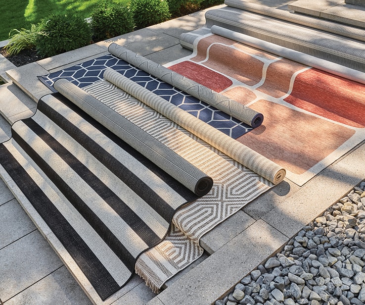 Selection of outdoor rugs
