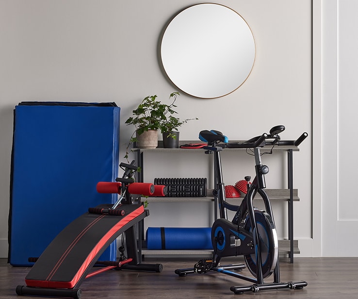 Tidy basement gym Tidy basement gym