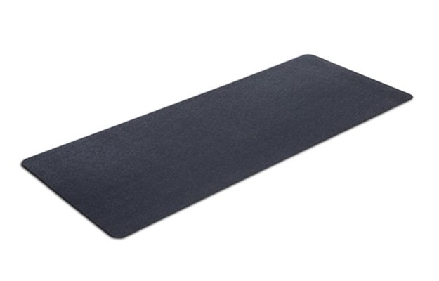 Black exercise equipment mat Black exercise equipment mat