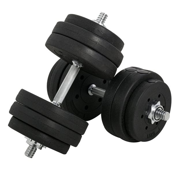 Two black weights