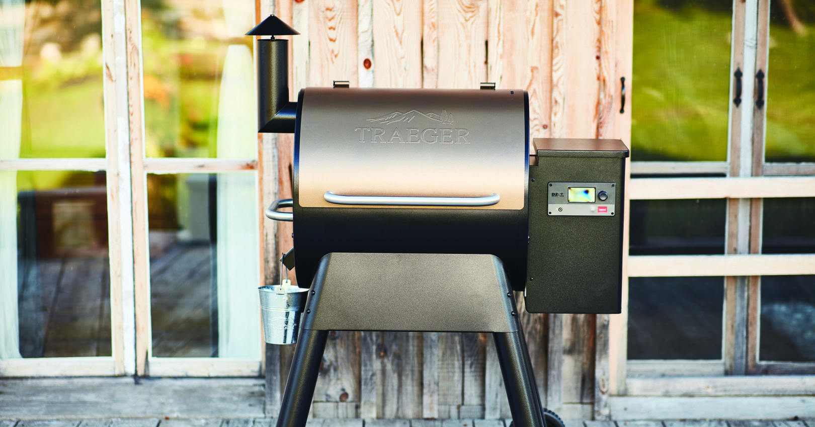 Barbecue à granules de bois en acier inoxydable