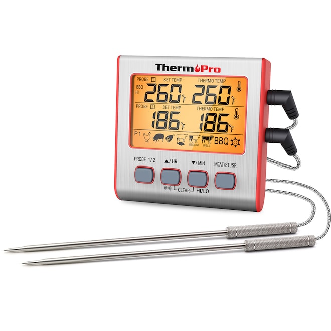 A digital meat thermometer