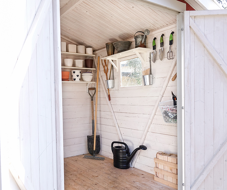 Well-organized shed Well-organized shed